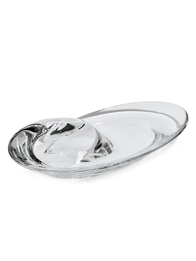 Zaha Hadid Design Swirl Marble Bowl - Clear