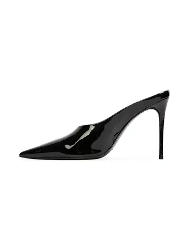 Black Suede Studio Women's Fallon 100MM Patent Pumps - Black Patent - Size 12 | Thumbnail 4