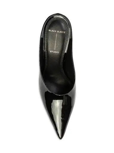 Black Suede Studio Women's Fallon 100MM Patent Pumps - Black Patent - Size 12 | Thumbnail 5