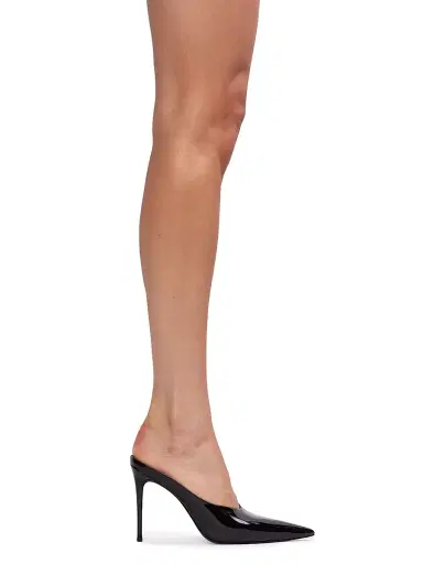 Black Suede Studio Women's Fallon 100MM Patent Pumps - Black Patent - Size 12 | Thumbnail 6