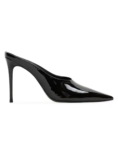 Black Suede Studio Women's Fallon 100MM Patent Pumps - Black Patent - Size 12 | Thumbnail 1