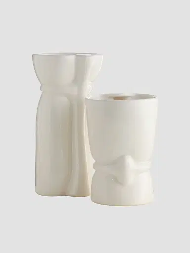 Arteriors Maud Vases 2-Piece Set - White | Thumbnail 2