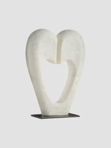 Arteriors Marlowe Sculpture - White Large | Thumbnail 2