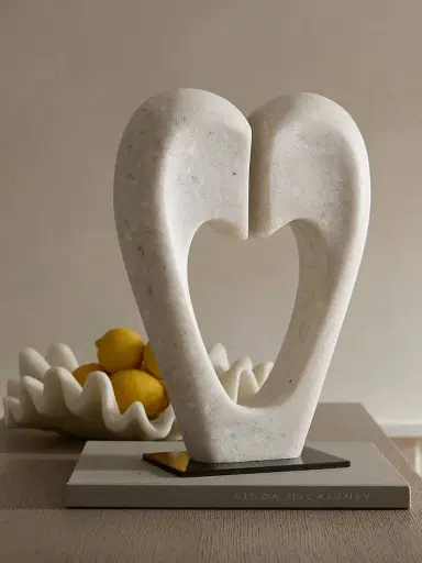 Arteriors Marlowe Sculpture - White Large | Thumbnail 3