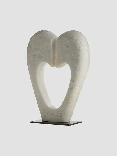Arteriors Marlowe Sculpture - White Large | Thumbnail 4