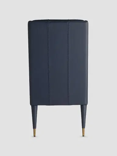 Arteriors Hawthorne Leather Host Chair - Blue | Thumbnail 6