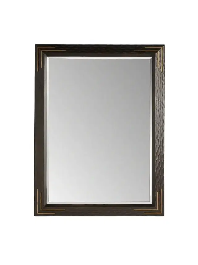Arteriors Moses Mango Wood & Antique Brass Rectangular Mirror - Brown