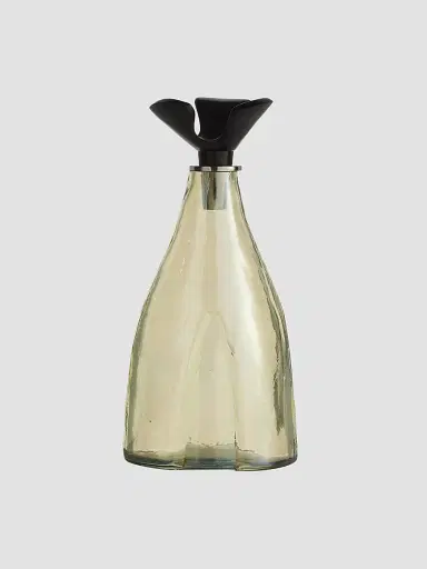 Arteriors Lydia Glass & Aluminum 2-Piece Decanters Set - Black | Thumbnail 3