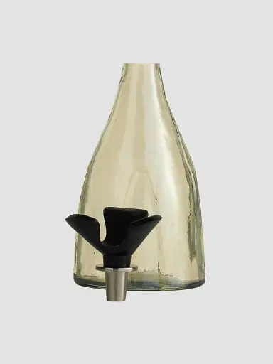 Arteriors Lydia Glass & Aluminum 2-Piece Decanters Set - Black | Thumbnail 4