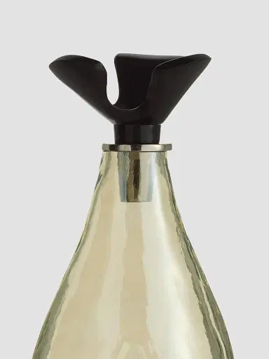 Arteriors Lydia Glass & Aluminum 2-Piece Decanters Set - Black | Thumbnail 8
