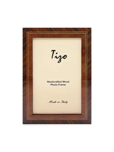 Tizo Inlaid Wood Frame - Dark Brown - Size 8 x 10 | Thumbnail 1