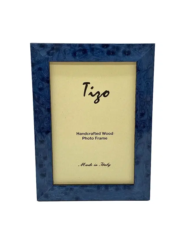 Tizo Burlwood Frame - Blue - Size 4 x 6
