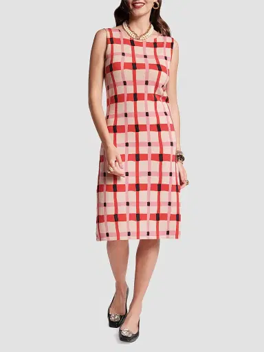 Frances Valentine Women's Swan Sheath Midi Dress | Thumbnail 2