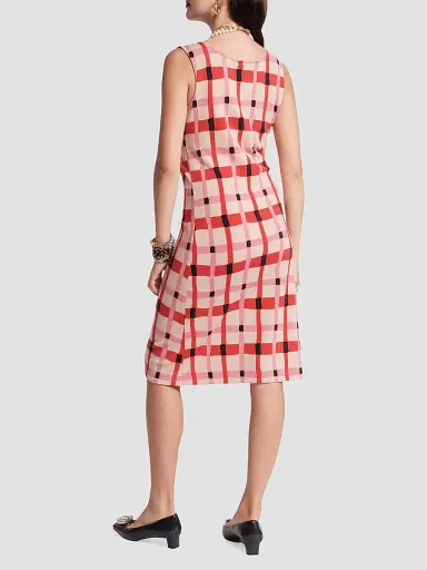 Frances Valentine Women's Swan Sheath Midi Dress | Thumbnail 3