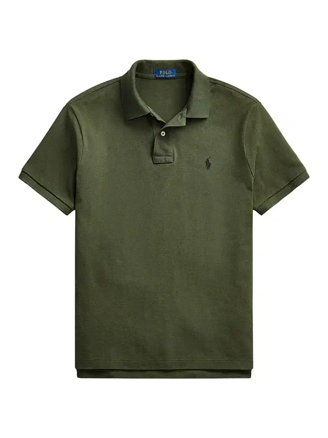 Polo Ralph Lauren Men's Cotton Mesh Polo Shirt - Company Olive
