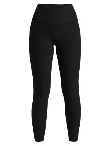 Beyond Yoga Women's At Your Leisure High-Waisted Cropped Leggings - Darkest Night | Thumbnail 1