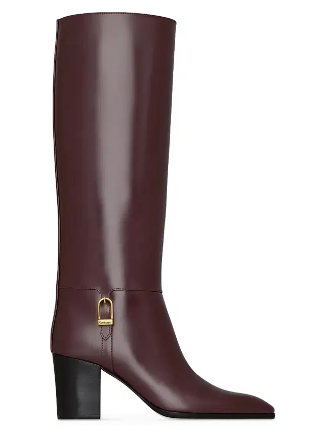 Women's Julia Boots in Smooth Leather - Wine Women's Julia Boots in Smooth Leather - Wine