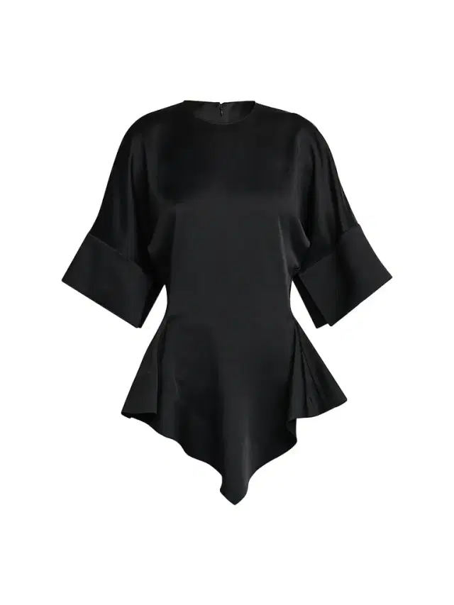 Stella McCartney Women's Ruffled Satin Top - Black