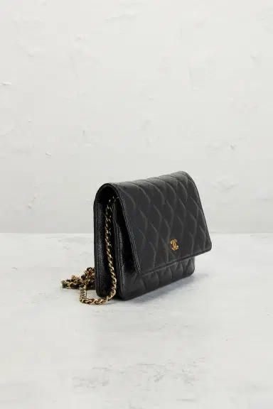 chanel Chanel Caviar Classic Wallet On Chain | Thumbnail 4