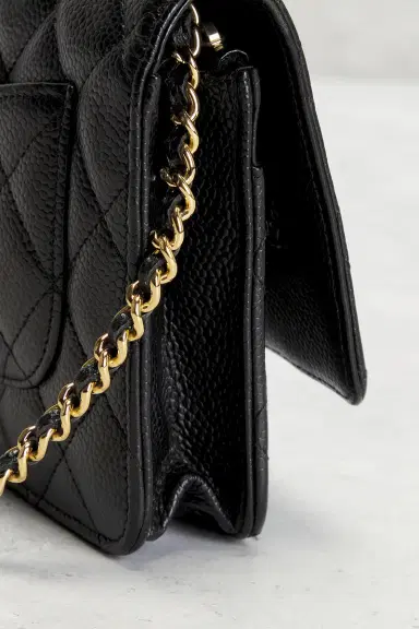 chanel Chanel Caviar Classic Wallet On Chain | Thumbnail 7