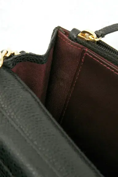 chanel Chanel Caviar Classic Wallet On Chain | Thumbnail 8