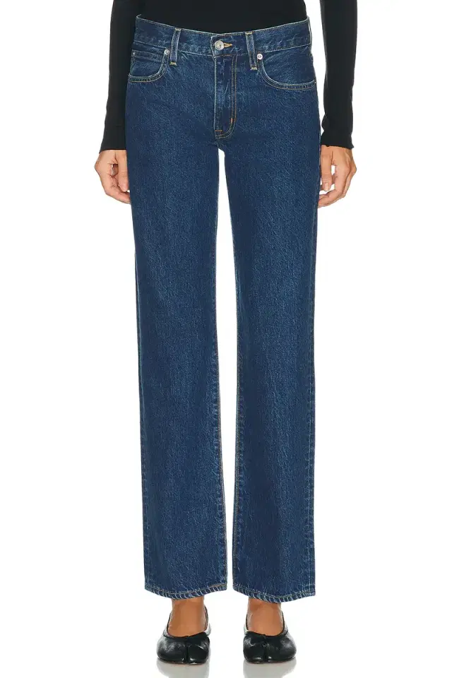 SLVRLAKE Chloe Low Rise Straight Leg