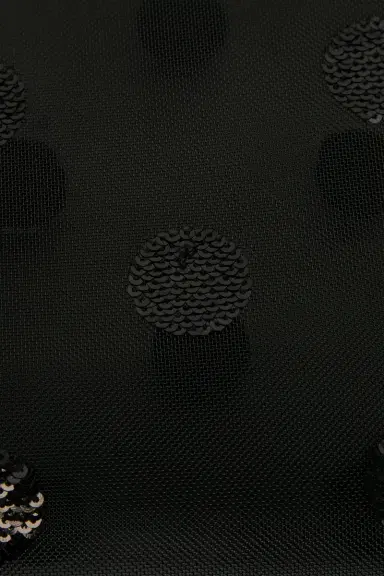Prada Polka Dot Sequined Mesh Tote Bag | Thumbnail 8