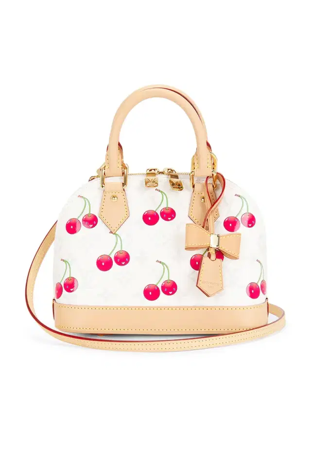 FWRD Renew Louis Vuitton X Takashi Murakami Monogram Cerises Alma BB Handbag