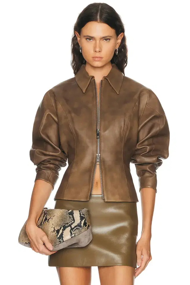 The Sei Fitted Leather Jacket