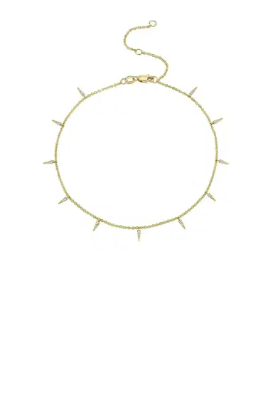 Sydney Evan Small Pave Fringe Anklet | Thumbnail 1 Sydney Evan Small Pave Fringe Anklet | Thumbnail 1