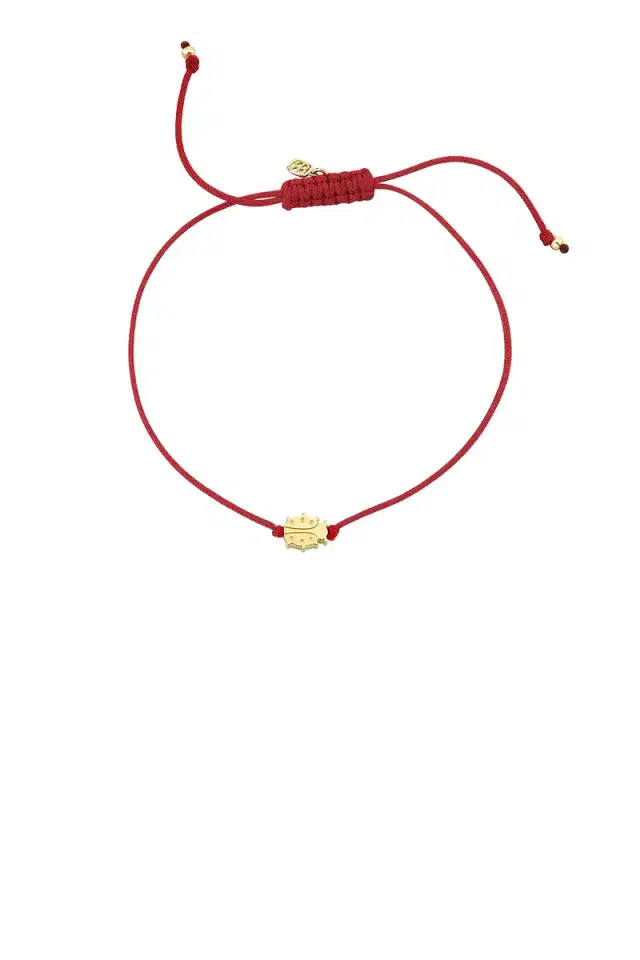 Sydney Evan Tiny Pure Ladybug Cord Bracelet