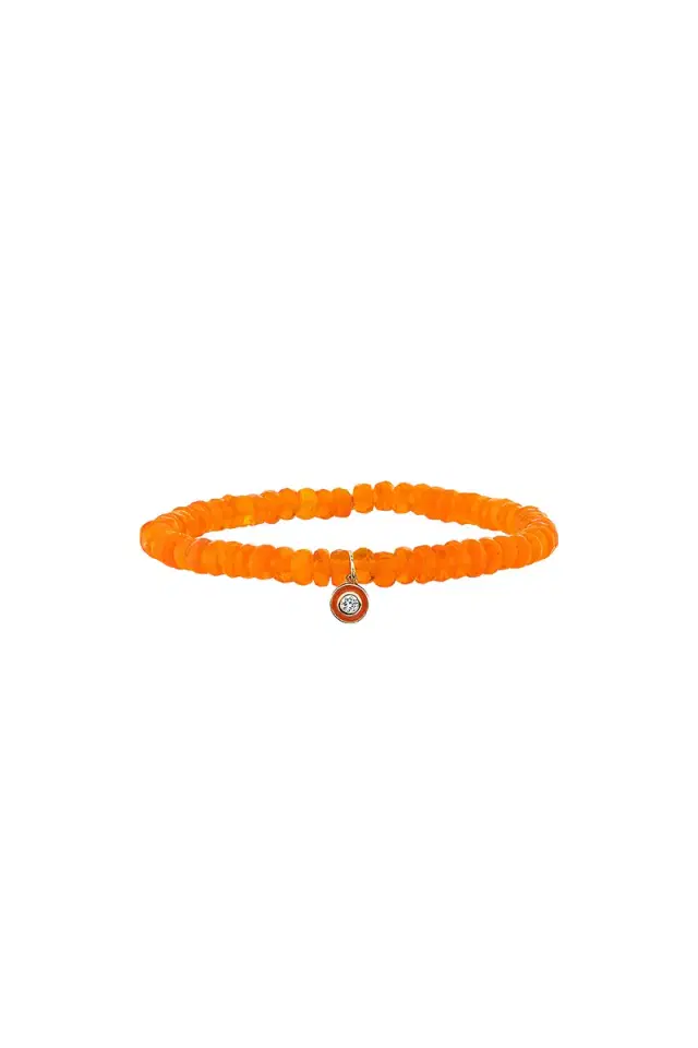 Sydney Evan Single Stone Enamel Charm Bracelet