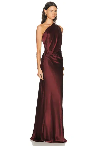 The Sei Draped One Shoulder Gown | Thumbnail 2