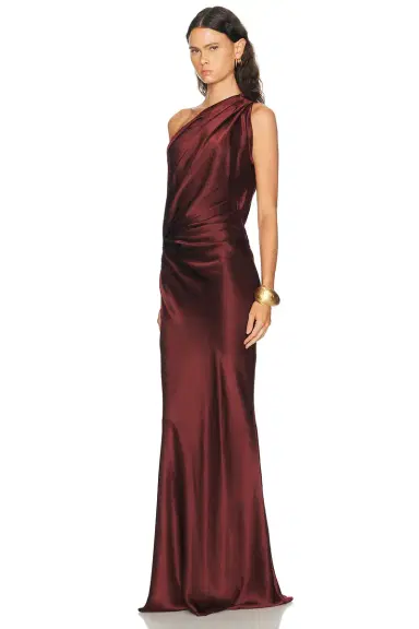 The Sei Draped One Shoulder Gown | Thumbnail 3