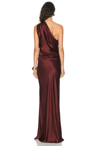 The Sei Draped One Shoulder Gown | Thumbnail 4