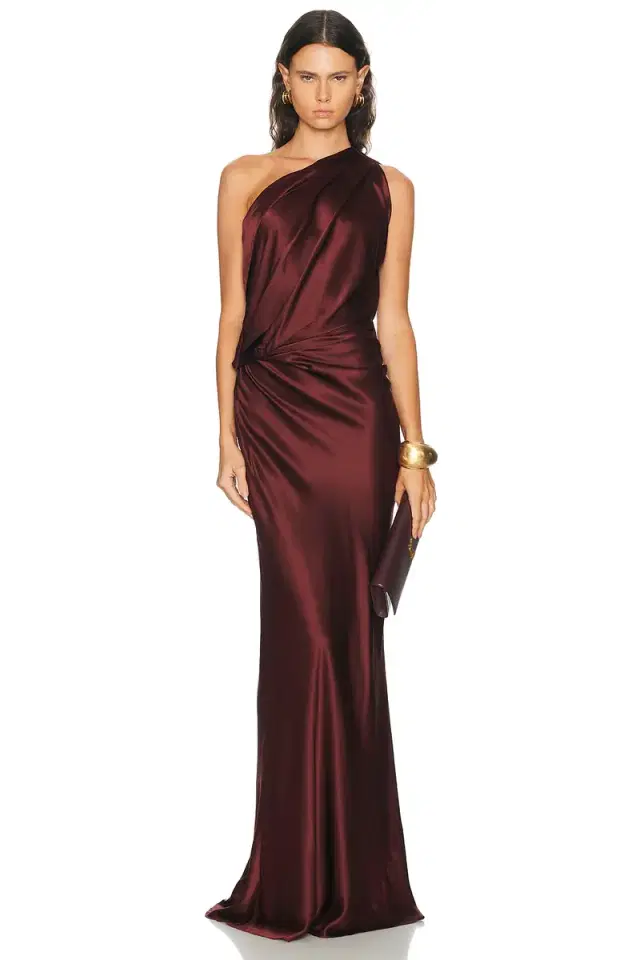 The Sei Draped One Shoulder Gown