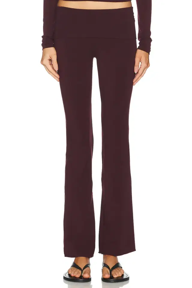 Skims Cotton Jersey Foldover Pant