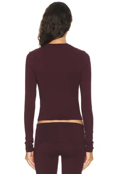 SKIMS Cotton Jersey Long Sleeve T-Shirt | Thumbnail 3