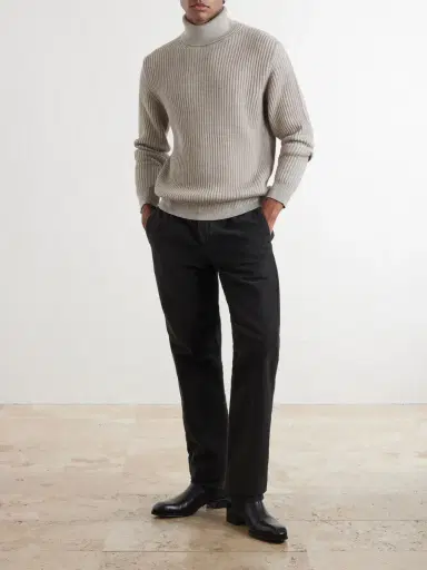 Massimo Alba Ionio2 Straight-Leg Cotton Trousers - Men | Thumbnail 2