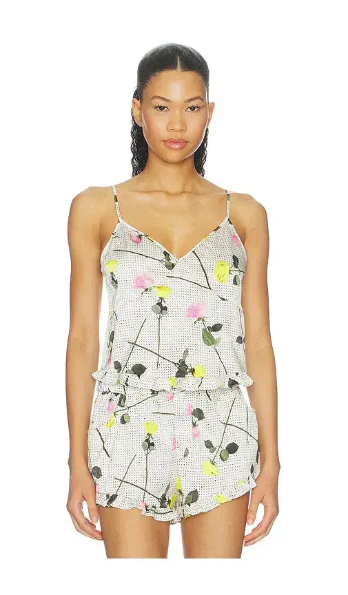 Fleur du Mal Ruffle Cami Top