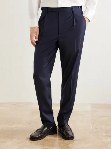 Barena Straight-Leg Pleated Virgin Wool Suit Trousers - Men | Thumbnail 3