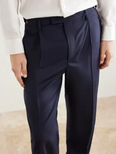 Barena Straight-Leg Pleated Virgin Wool Suit Trousers - Men | Thumbnail 5