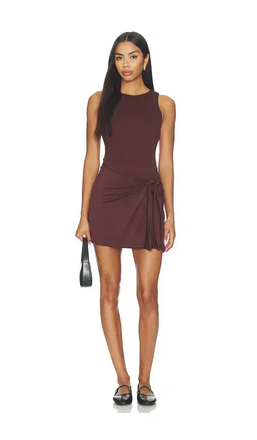 Beyond Yoga Serene Jersey Flex Wrap Mini Dress