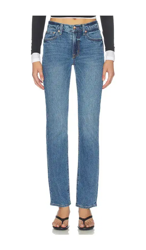 Pistola Aleks Mid Rise Straight Leg Jeans