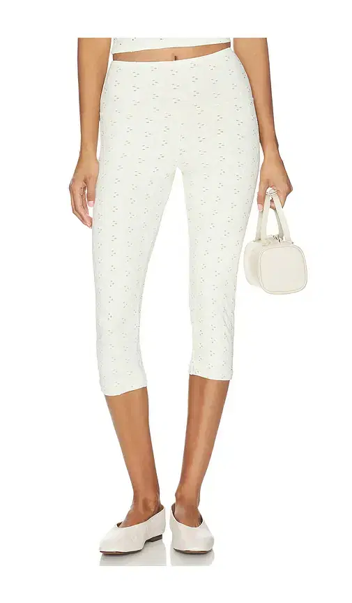 The Eyelet Capri Pant