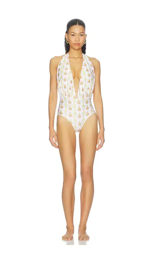 Verandah Plunge Neck Maillot