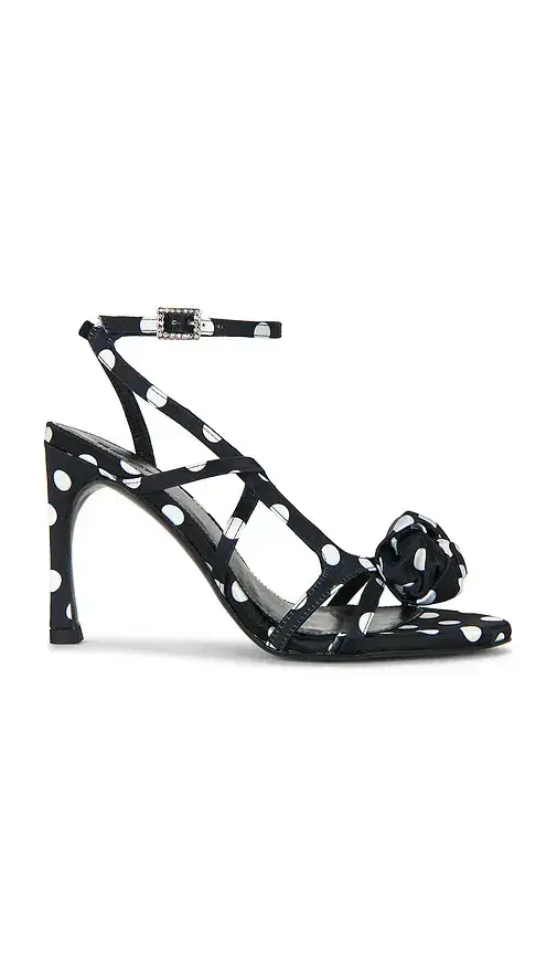 ROTATE Polka Satin Sandal
