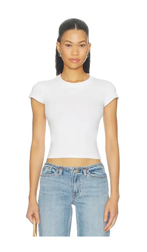 Good American The Cap Sleeve Tee