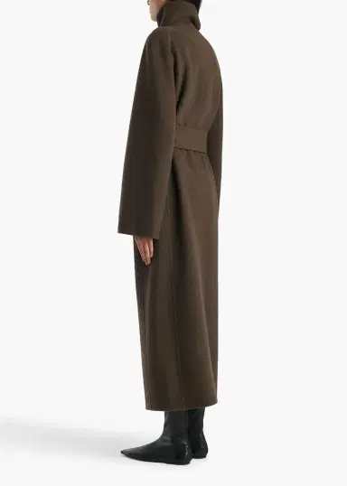 Khaite Romare Coat In Army Melange | Thumbnail 3 Khaite Romare Coat In Army Melange | Thumbnail 3
