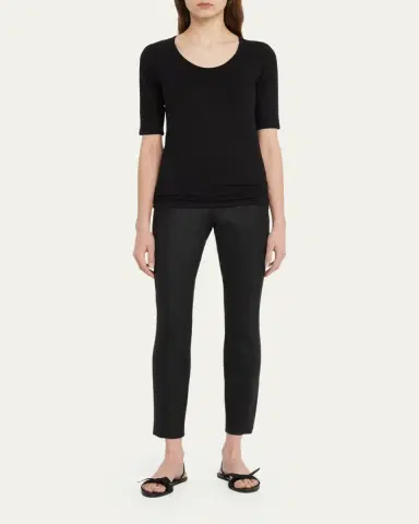 Majestic Filatures Soft Touch Long-Sleeve Scoop-Neck Tee | Thumbnail 2